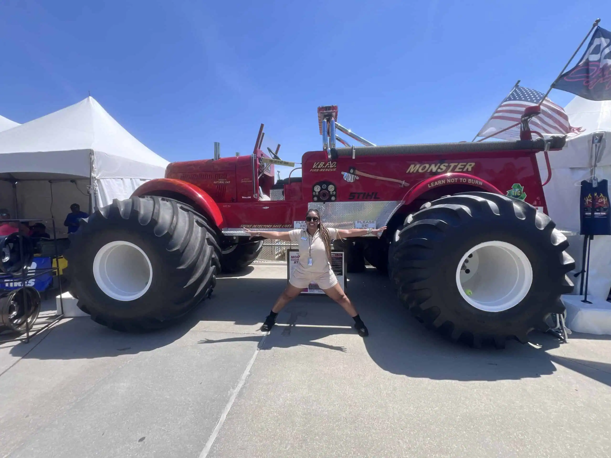 Staff with Fire Monster Truck