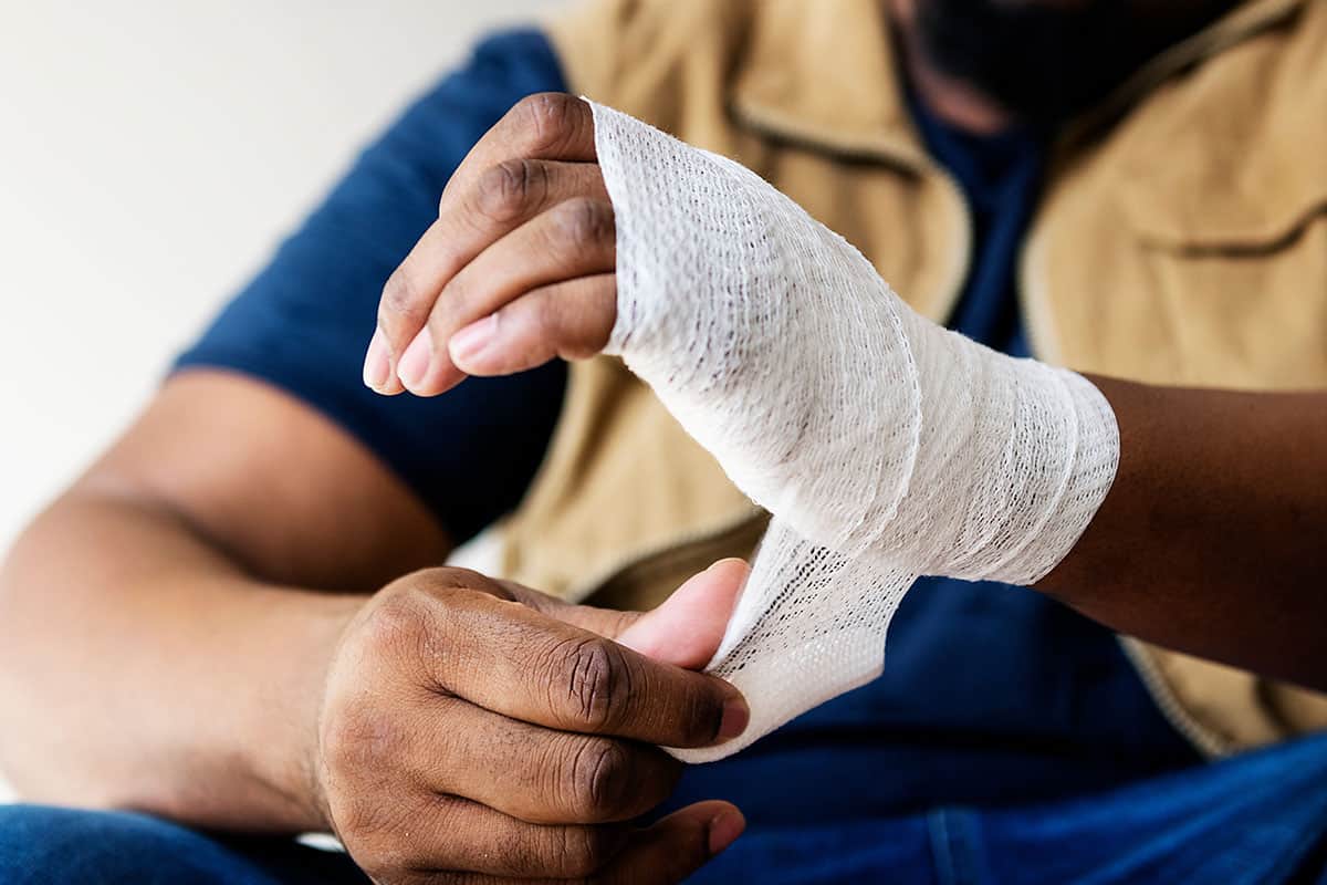wrap wound